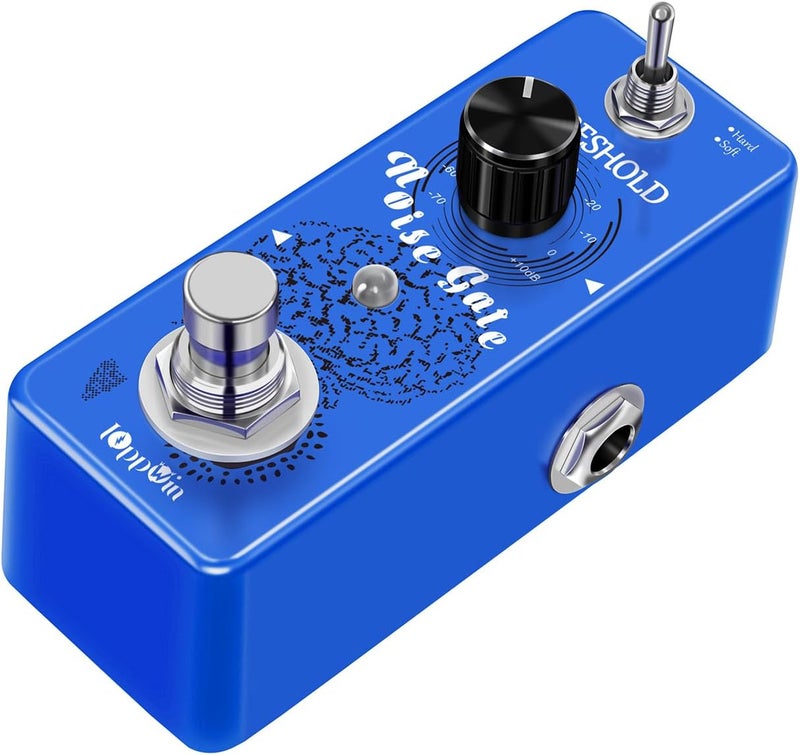 IOppWin Guitar Noise Gate Pedals, Dual Mode Noise Reduction Guitar Effects Pedal - Hard/Soft Settings, Metal Shell, True Bypass, Ultra-Compact - Image 1